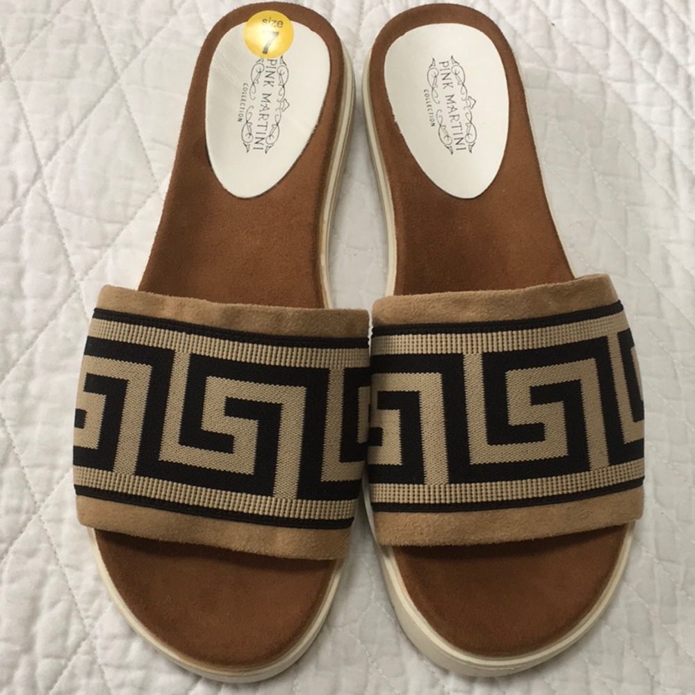 Egypt slide beach pool Sandal Nude/Black